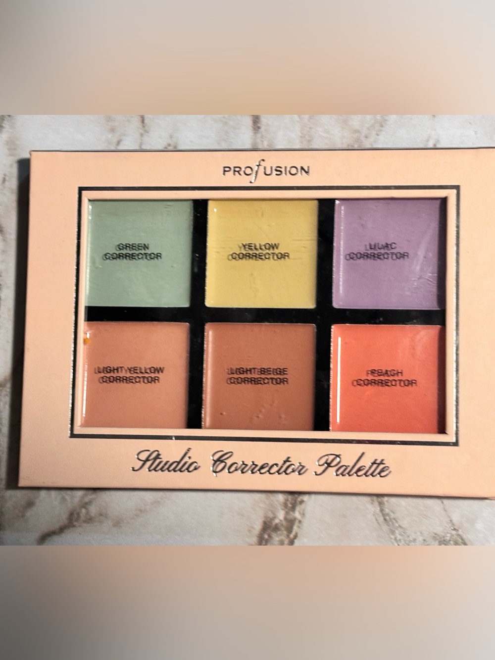 New! Profusion Corrector Color Palette - Pink, Peach, Yellow, Green, Lavender